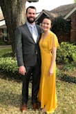 I wore this dress to 4 weddings! I love the fit and the yellow color. Extremely flattering and fun to dance in. The fabric is very light so you have to wear nude underwear/bra but I didn't think it was see through. - Stephanie W.
