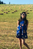 Really pretty and vibrant colors! Little short but it's still cute. Wore it to a winery! - Manasi N.