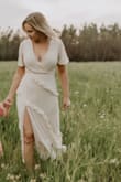 This dress was perfect for our family photos. I will need to wear a more low cut bra next time but I have so many compliments on this dress, it's insane. - Ashton T.