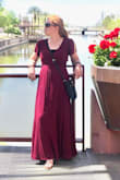I wore this on a trip to Arizona, and stayed nice and cool. I recommend wearing spanx/shorts underneath, when it's windy or when you sit down, it does reveal a bit. Plus, that way I just didn't have to worry about it at all. I normally wear a large, but after reading some reviews beforehand, I did decide to size down to a medium and it fit perfectly. I'm also pretty familiar with wrap dresses, so I knew where all the strings where supposed to tie and loop through, but for a first time wrap-wearer I think it would have been confusing to figure out where all the strings went without some sort of instruction. The dress was a bit long on me, I'm 5'6", so I did have to get it hemmed. Very cute with either sandals, Converse, or heels. I'll likely buy this dress again in more colors and plan to wear it several more times this summer. - Nora H.