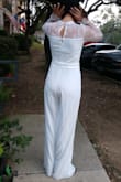 I bought this within a week before my wedding day. It came and fit very well. The only thing was that the lace on the arms was a bit loose & it was really long at the legs but maybe that's just because I'm short & skinny! Other than that I loved it and would definitely recommend it. - Jaden F.