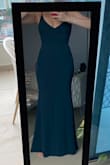 Looooove the dress! It fit perfectly because it has the perfect amount of stretch and it is long!! Full recommended. - Paula C.