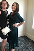 I wore this dress to a wedding & I received so many compliments ! The color is stunning & the fabric is beautiful. I don't own any dress similar to this & I am thrilled with my purchase. I bought it in wine red also! I feel so classy every time I put it on. - Danielle H.