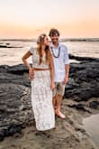 Wore this for a honeymoon photoshoot in Hawaii. It was perfect and photographed so well, and so comfy. I did have to get it hemmed so that I could walk in it on the sand and barefoot, but other than that it fit so well as is. Love that I can wear a normal bra with it too. I will for sure wear it for other events in the future. - Angelica A.