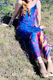 This is a fun, beautiful, and comfortable dress. I loved it and can't wait to wear it again. It's a little warm in the sun/heat as the under layer doesn't fully breathe, but perfect for a day with a breeze. Also being tall, this dress was perfect in length, I actually have to wear heels with it, it's too long for flats. - Ryan K.