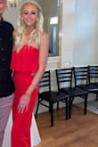 Love this beautiful red jumpsuit! Fit perfectly and long enough for me! - Alexa A.