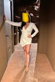 I'm actually a size 36H in my bust, but Lulus doesn't go up that far in their selections. This romper is fabulous, it fit like a glove and hugged my in all of the right places. I do not think this would work for someone with a longer torso as it was *just* right for me, but if I were longer it would be up my butt. The faux-skirt flap is incredibly flattering and the fabric is also pretty thick and stretchy. - Sarah W.