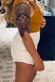 This skort is so beautiful and comfortable and fit perfectly. Has some stretch !! Love it - Tessa C.