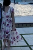 I really loved this dress. I am not a big fan of high cleavage but I put an under shirt that matched the flowers to feel comfortable and it was great. - Francisca C.