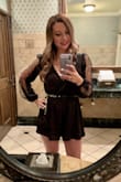 This was my birthday outfit for my 34th. Its beautiful, classy, and sexy all in one! My husband loved it! I was worried it was going to be too short from the back because I have a big behind but it's loose and doesn't ride up. It's a little short cut from the front but you can pin it if you need to. Also, it's kind of time consuming to iron but worth it! I fixed it up with a black and gold belt, strappy heals, and a Lulus black purse and ta-da! - Faye P.