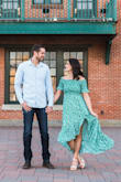 Wore for engagement photos. Runs a bit big in stomach area, but overall gorgeous, easy to wear dress! - Kristen M.