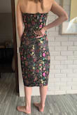 Ugh I am so bummed about this dress. I wanted to love it so badly but it just wasn't a great fit. The top fit perfectly but the midsection was too loose. I would have needed alterations which just didn't seem worth it for a cheaper dress. In the photo you can see how much fabric I could hold in the back. Sadly returning. - Jayden J.