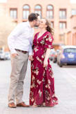 I wore this dress for my engagement photo session and it is absolutely stunning! It's so flowy and the sleeves are gorgeous. It was a little confusing trying to figure out the "wrap" aspect of it at first but once I did I loved it! I wore heels and it was the perfect length. - Sandra K.