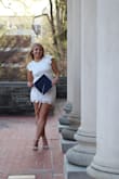 The dress fits perfectly, it is more form fitting. The lace is very comfortable and did not cause any irritation - Rayna M.