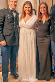I really loved this dress and got so many compliments. I do not think I would have fit in a small, but it was a little long. Also I am big busted and it was a little loose. I didn't have to wear a bra though which was a big bonus. Wore to a Military ball and it was perfect for the occasion. I will ultimately wear for a bridal event especially if I get it altered! - Addie S.