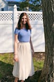 I got this skirt for Easter and it was perfect! It's a quality material and the length was just right! Can't wait till I get to wear it again! - Rebekah W.