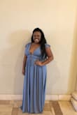 I ordered this dress for a wedding I was attending and got nonstop compliments the whole day. It's so cute and flattering. I fluctuate between a 12 and 14 (or L and XL) but this dress wasn't available in an XL. I definitely needed a size up but the L still worked great. Probably one of my favorite dress buys ever. - Essence R.