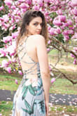I love this dress. It fits so well, the fabric is very pretty. - Lussine O.