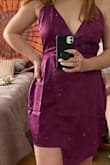 I loved the style and the adjustable straps! I just laughed because I usually fit in a medium everything, but this dress left room for Kim Kardashian hips (which I don't have!) 
I think it would've fit great if I had a.) had bigger hips b.) ordered a small
Excuse the mirror stains. - Claire R.