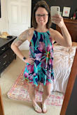 Bought this dress for our Sedona honeymoon coming up. It's cute and I'm going to keep it but it does run big. The colors are gorgeous! - Lauren J.