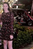 This dress fits well and gets a lot of compliments. I wore it out in April in Florida and it was still cool enough due to the sheer sleeves. I bought the white version but didn't love it as much as the black. - Amanda C.