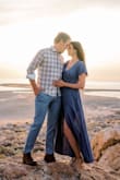 Wore this for engagement photos and it was perfect.  The color was stunning for sunset pics. - Carey H.