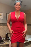 Cant wait to wear this dress out! It's so cute and so comfortable. The material is high quality and has just enough stretch to really high my curves. - Jessica J.