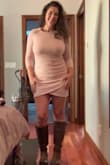 I love this dress. It's very soft sweater like material so it's great for cooler weather. It accents my curves without riding up and it's easy to dress up or wear for something casual. - Jessica J.