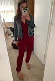 Super cute!! Fits true to size. Make sure you hand wash as the last jumpsuit I got shrank in the wash/dryer. - Alicia C.