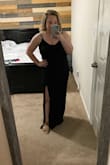 I just had a baby and have been trying to lose weight and find a dress for a wedding. I was hesitant to order this, because it looks like it would be tight.. and I'm not anywhere near as small as the girl in the photo. But I read the reviews and made a big difference. This dress is super lightweight, SLIMMING, and so comfortable!!! I can't stop saying enough about it. I got my confidence back. It fits my bust, to not look so big AND it hides my postpartum belly!! Get this dress!! I got an XL just to be safe. I would go one size up just in case. Or order your size and one up! So happy!!! - Haley P.