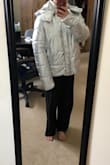 Bad design. The material is cheap and makes loud weird noise. Too bad I can't return it coz it is final sale. Don't know what to do with this jacket :((( - Anh T.