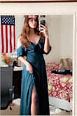 This is literally the prettiest and most gorgeous dress out there. Lulus is the literal plug. Do not listen to the bad reviews I promise I would never say this if I wasn't being serious, their quality is the best and so far I have not been disappointed. Customer service is amazing; I had ordered a small since there were no more Mediums and I needed it ASAP, I went on the website again and saw there were two mediums left, I contacted them and the girl that helped me was the sweetest and I was able to get the medium. If you want a fancy and elegant looking dress this one is perfect for you! - Angelica O.