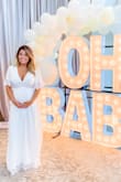 The fabric is very very thin, and the neckline is low for someone with a large bust. But, the style is adorable & only needed a single size increase to account for the belly. - Kelcie K.