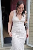 Everything about this dress was awesome. The material is great material, not cheap or thin feeling. The length was great, the bust fit perfectly, I worried the style would show more than I bargained for but not at all. Even my butt looked great! I wore for my wedding day and everyone loved it. This was totally worth it. Will be buying more dresses for sure! - Nicole S.