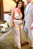 Loved this jumpsuit and received lots of compliments. I paired it with a belt to go with a little bit different of a look, but could definitely be worn without for another look/style! Perfect outfit for date night, wedding night, etc. Surprisingly comfortable, very nice material. - Kendall B.