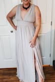 If you are busty this should work great. It feels very goddess like and is super flowy and fun. Great length if you are taller than myself. - Jill F.