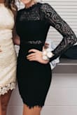 I wore this dress for my senior homecoming and I absolutely loved it!! My arms are pretty small, and it was a little tight on them, but nothing over the top. It  looked amazing on and wasn't too short!! - Elizabeth W.