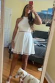 Elegant and cute! I loved it.
I wore it with strapless bra. - Nancy R.