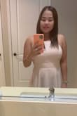 I love this style. I fit in size small even I weigh 132 lbs :) I have red, green & cream colors of this dress. - Annie D.