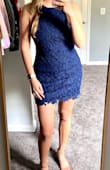 Perfect dress!! Bought it for a wedding I'm attending this month. I'm a true size 8/10 the large was a great fit. Long enough for us taller girls as I am 5'11"! - Kendall S.