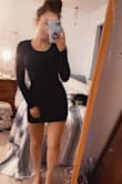 I mean I think it speaks for itself! Simple black body con dress but stunning on and fits beat. You could pull it down to make it a bit longer or by pull it up to make it shorter. Material was thick/felt strong and not like it's about snag - Ariel L.