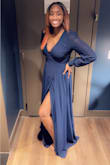 I needed this dress for a wedding and it was gorgeous gorgeous!! It fit me perfectly and I received so many compliments! - Alicia L.