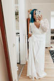 Such a beautiful dress. Fits absolutely perfect and the material is very high quality. Perfect dress for an elopement. - Holly M.