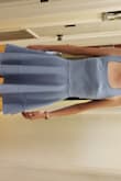 She is tall, slim, bust and waist size are a bit smaller than the choices I made. She will be wearing it to a summer wedding and it fits her very well with a safety pin pulling just a bit above the zipper.
Absolutely beautiful on her! - Beverly T.