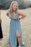 Love this dress, so pretty! It is a little tight in the waistband for my liking and a little roomy in the chest, but it was great for formal! Side note- it was a bit long on me and I kept tripping on it unless I held it up. - Alexis H.