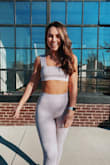 This sports bra is so flattering and goes perfectly with the matching leggings. This brand is everything! - Meagan M.