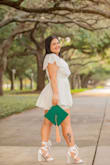 I am absolutely obsessed with these heels! They are surprisingly comfortable and the chunky heel makes them easy to walk in. The satin laces are super easy to wrap and tie around your ankles and they don't fall down like most tie heels! I need these in ALL of the colors!! - Karly H.