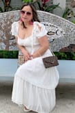 Beautiful dress and the fabric is perfect for my wedding anniversary. - Jasmin M.