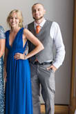 The color is stunning on this dress; a perfect, rich royal blue. It's the right amount of conservative and sexy, breezy too! I'm 5'8' and wore two inch heels with the dress and didn't need to have it hemmed. - Natalie F.