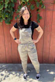 I love the material of these overalls! Very versatile and comfortable! I've gotten so many compliments, so I bought the other color. - Erin M.